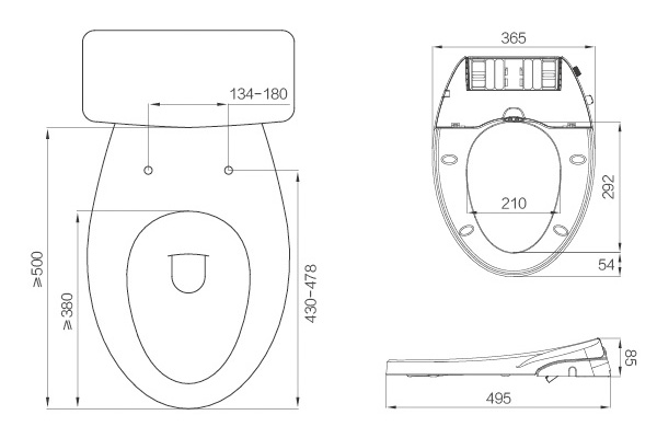 V Shape Manual Bidet Seat | Professional Bathroomware | Bathware Pro