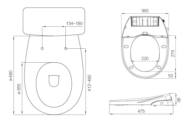 O Shape Manual Bidet Seat | Professional Bathroomware | Bathware Pro