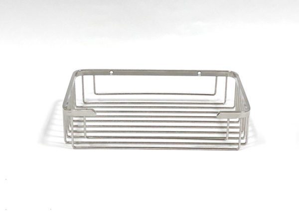 Stainless Steel Wall Mount Rectangular Wire Shower Basket | Bathware Pro | Taiwan