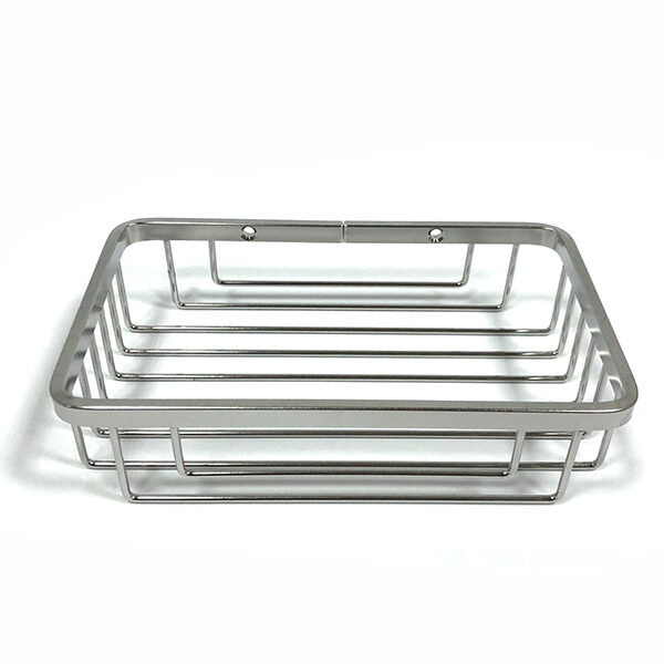 Stainless Steel Wall Mount Rectangular Wire Shower Basket | Bathware Pro | Taiwan