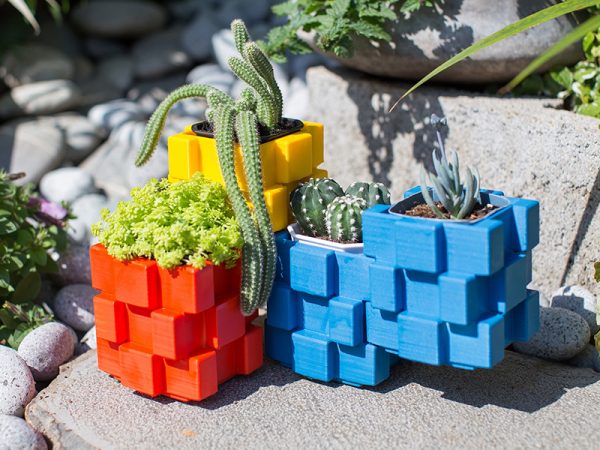 Stackable Square Building Block Storage Box