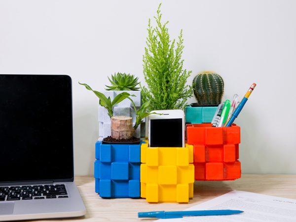 Stackable Square Building Block Storage Box