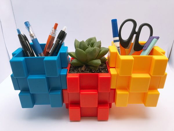 Stackable Square Building Block Storage Box