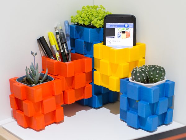 Stackable Square Building Block Storage Box