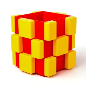 Double Color Stackable Square Building Block Storage Box